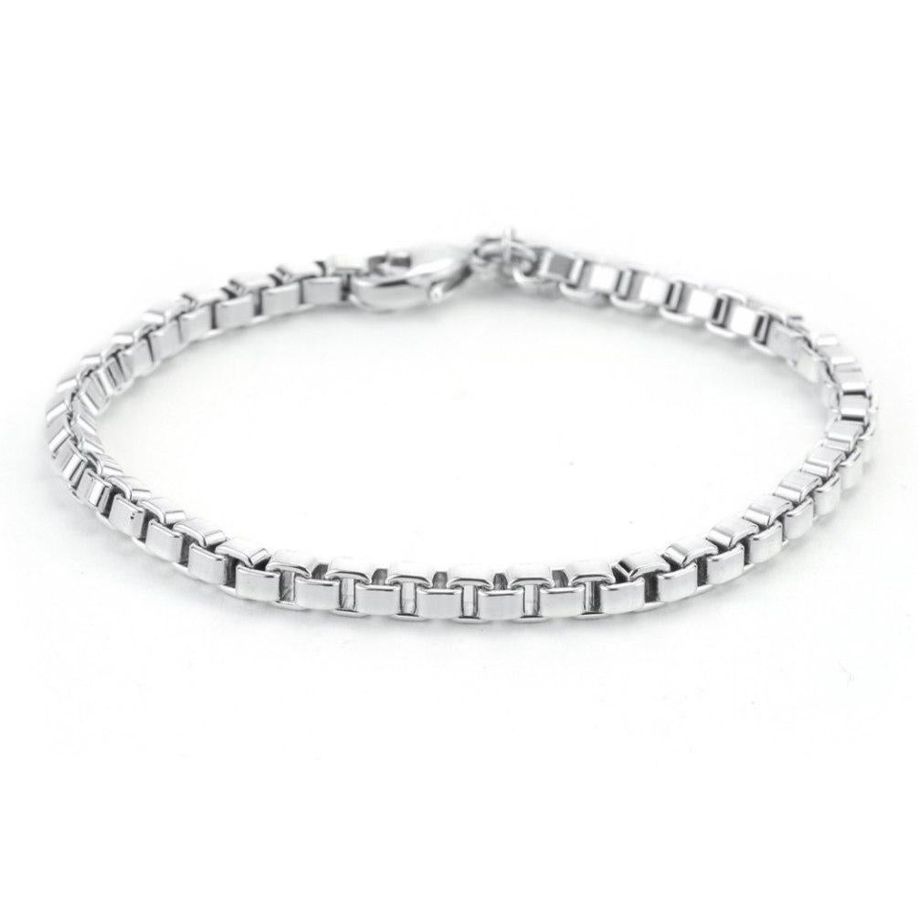 TIFFANY & CO. Sterling Silver Venetian Link Bracelet 7.5