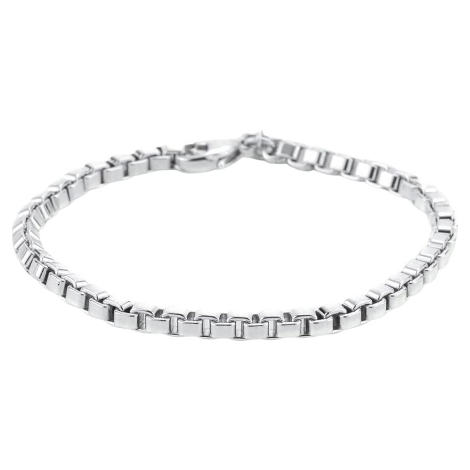 TIFFANY & CO. Sterling Silver Venetian Link Bracelet 7.5"