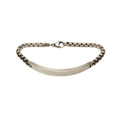 Tiffany & Co. Sterling Silver Venetian Link ID Bracelet 'Blank'