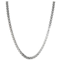 Tiffany & Co. Plata de ley Collar de eslabones venecianos