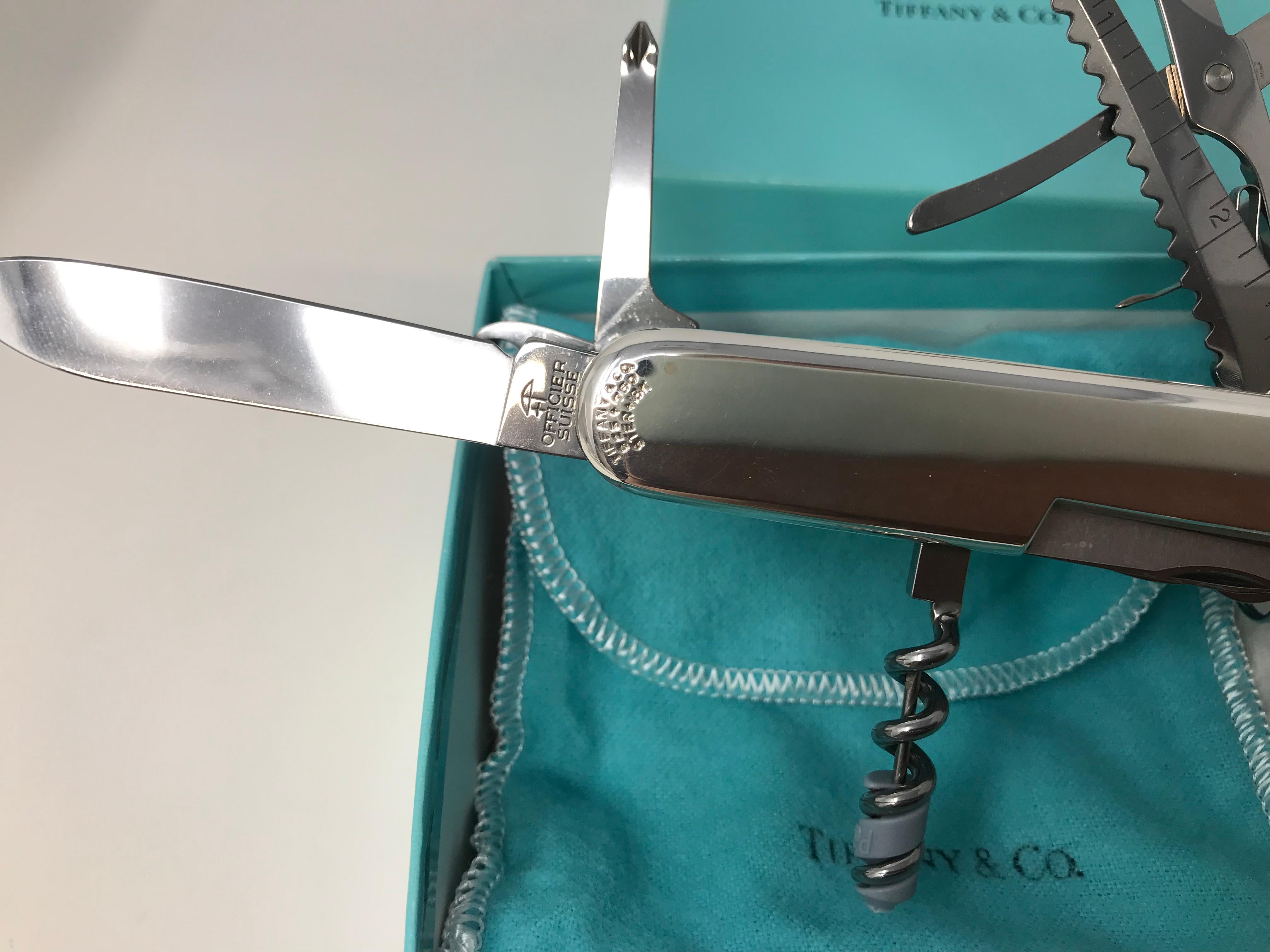 Coltello Swiss Army in argento Tiffany & Co. 4
