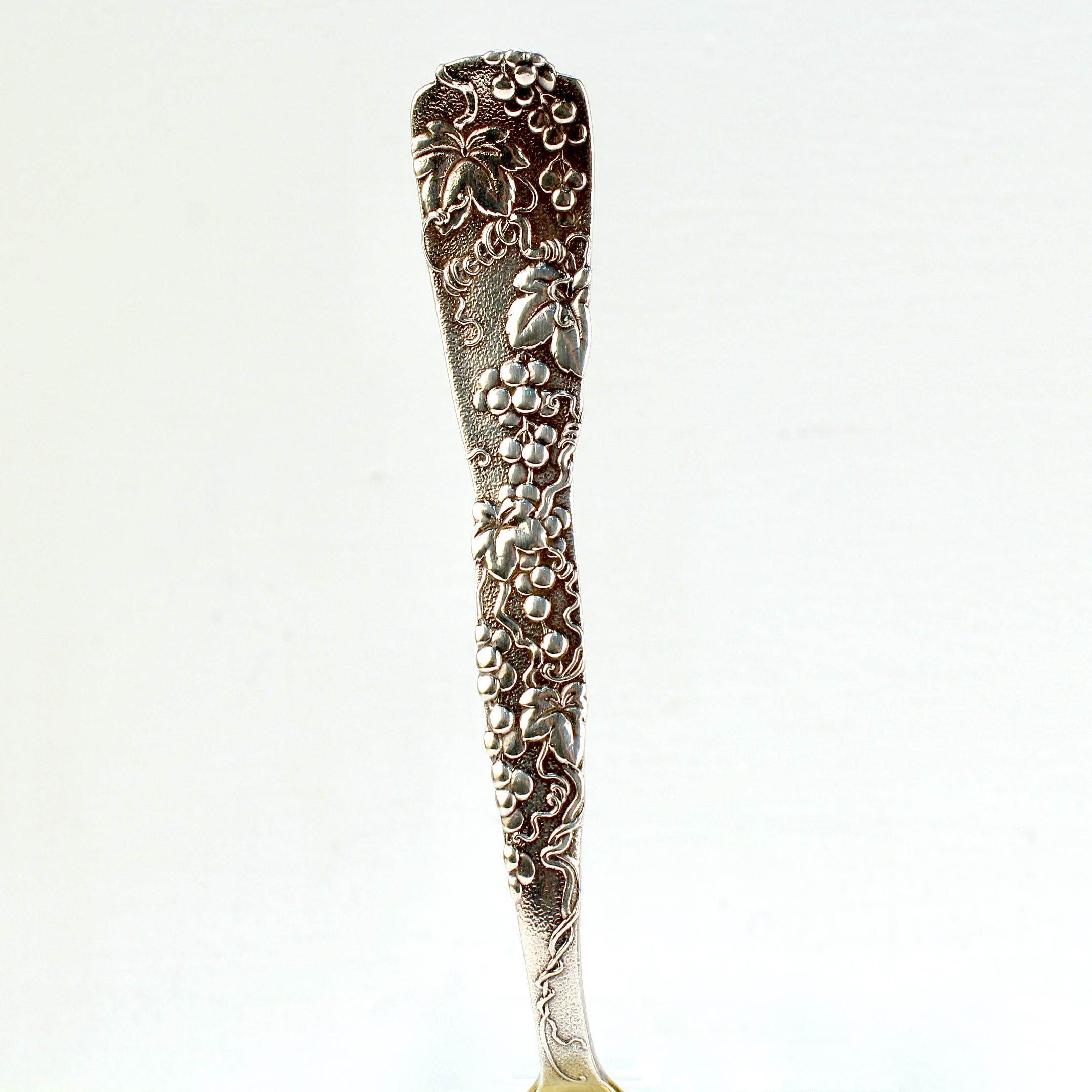Women's or Men's Tiffany & Co. Sterling Silver Vine Pattern Berry or Serving Spoon For Sale