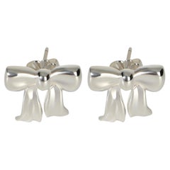 Tiffany & Co. Sterling Silver  Vintage Bow Earrings