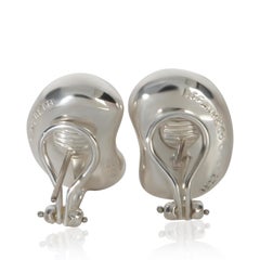 Tiffany & Co. Sterling Silver  Vintage Elsa Peretti Bean Earrings