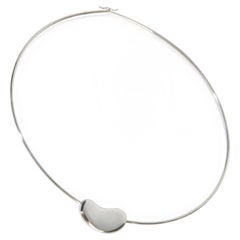 Tiffany & Co. Sterlingsilber Vintage Paloma Picasso Bohne Halskette