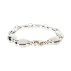 Tiffany & Co. Bracelet vintage en argent sterling à maillons en forme de galets