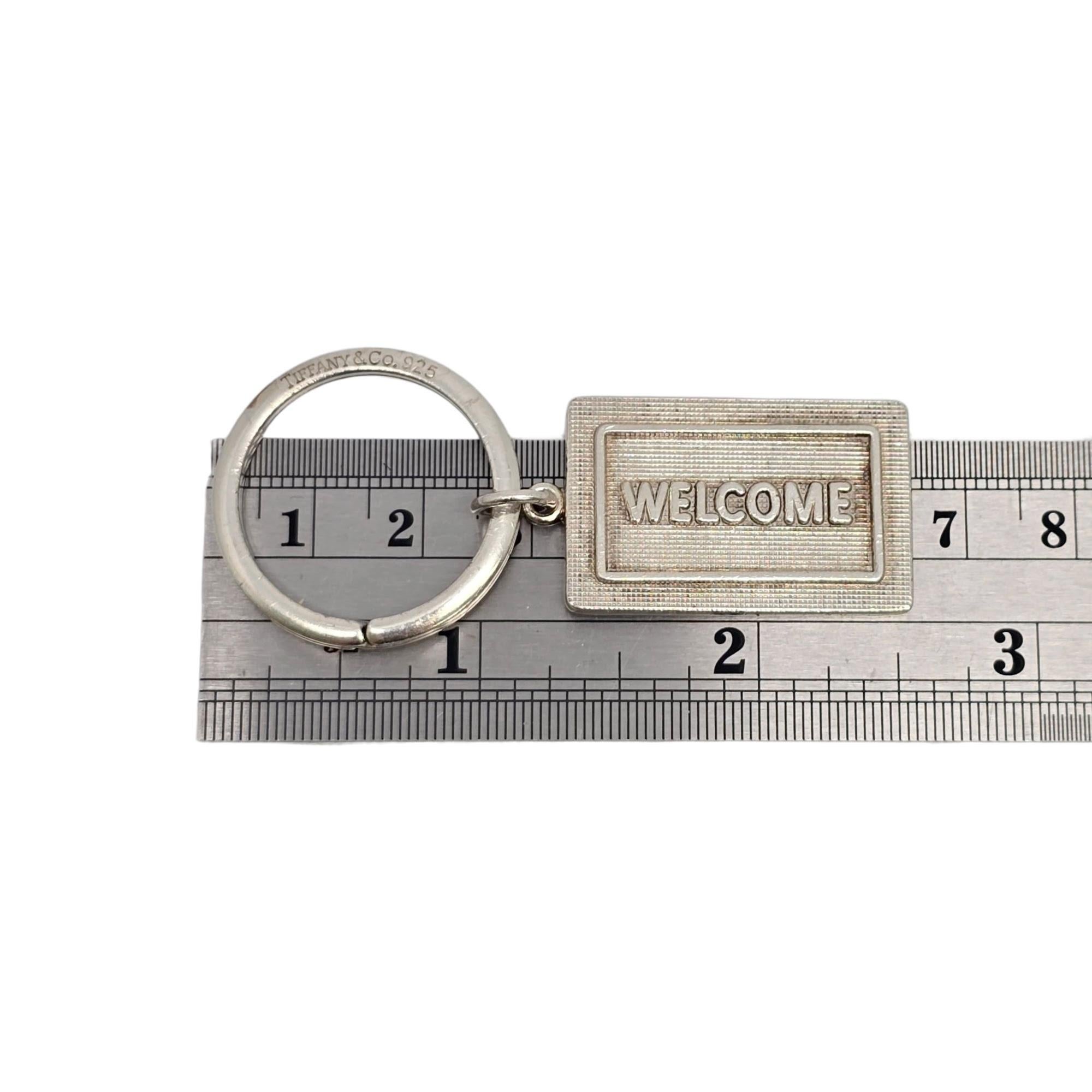 Tiffany & Co Sterling Silver Welcome Mat Keychain/Key Ring #21829 For Sale 6