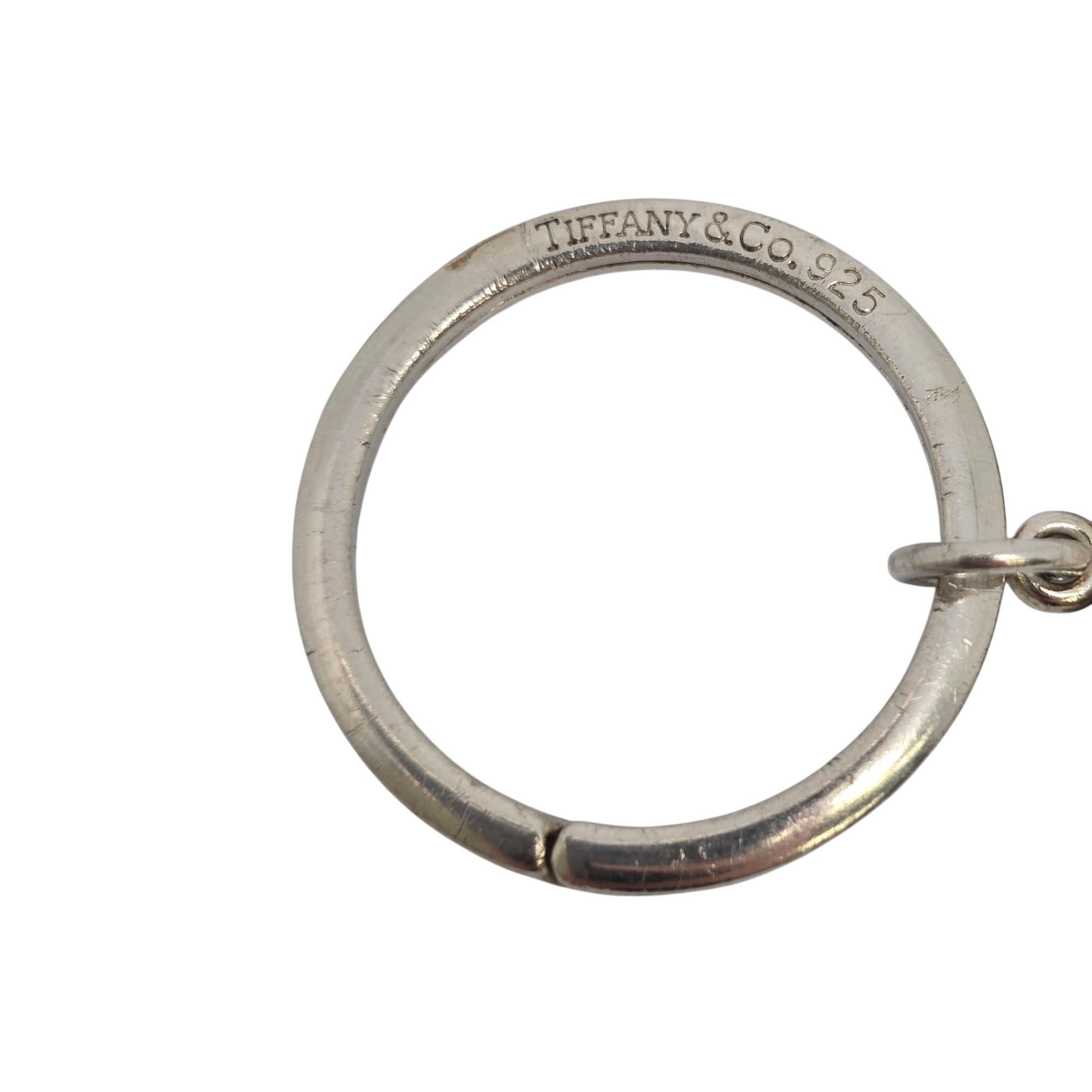 Women's or Men's Tiffany & Co Sterling Silver Welcome Mat Keychain/Key Ring #21829 For Sale