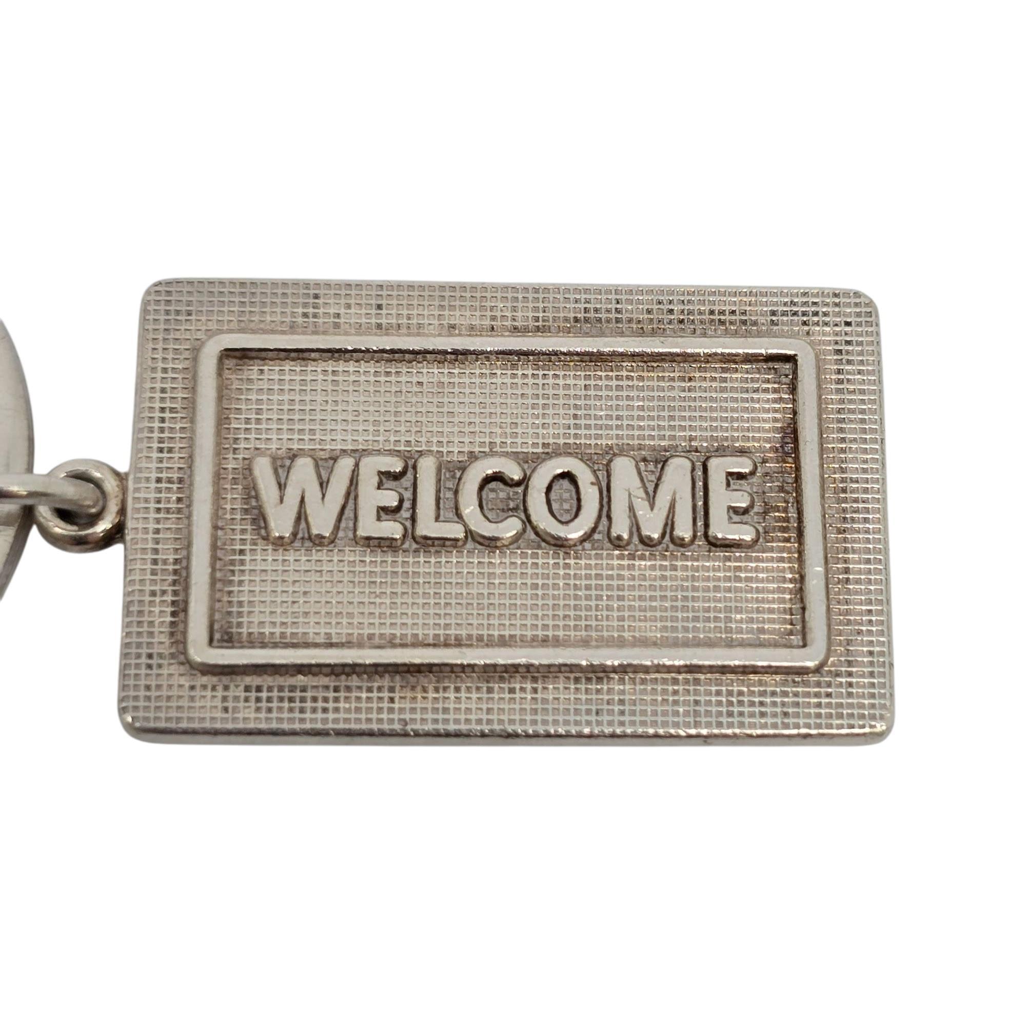 Tiffany & Co Sterling Silver Welcome Mat Keychain/Key Ring #21829 For Sale 1