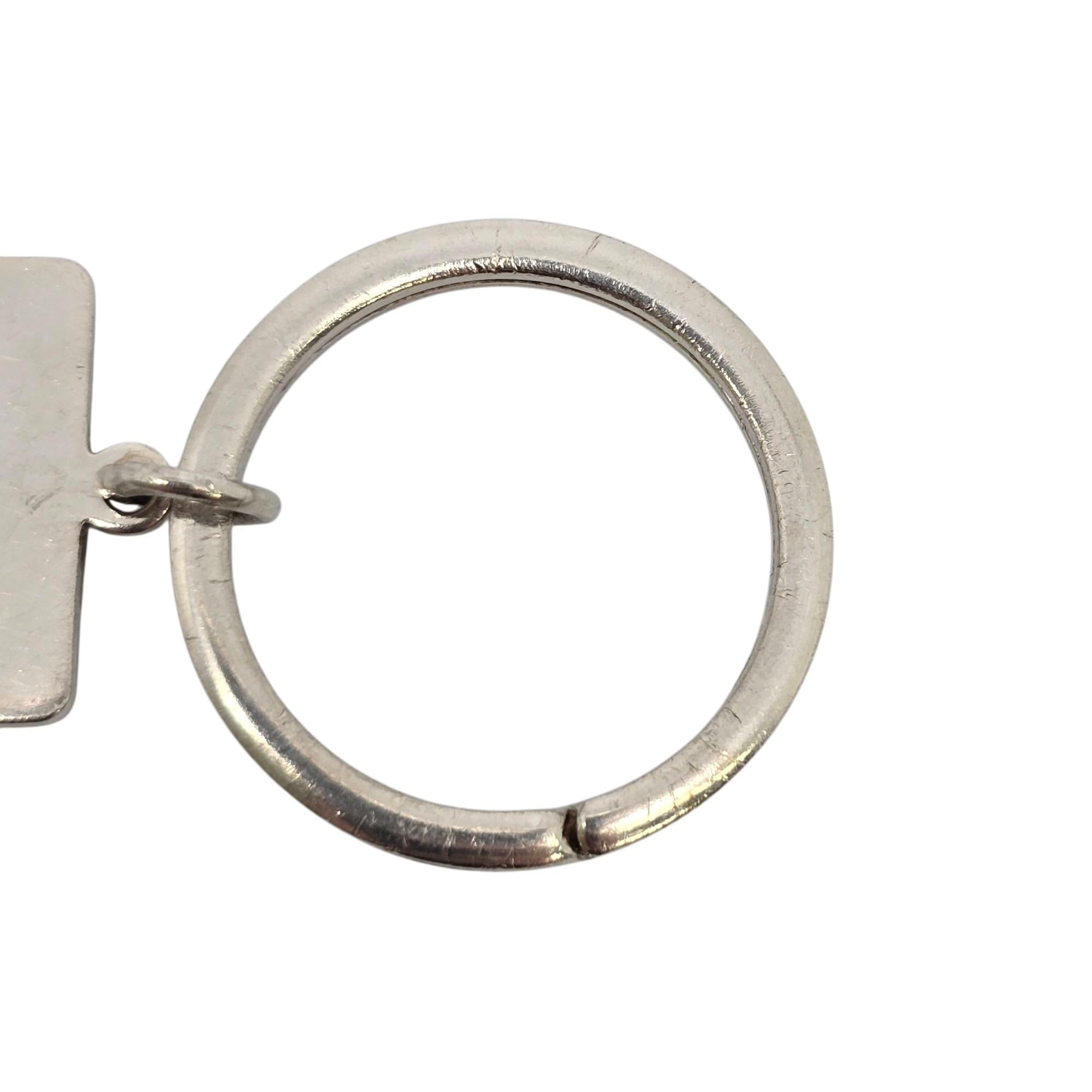Tiffany & Co Sterling Silver Welcome Mat Keychain/Key Ring #21829 For Sale 2