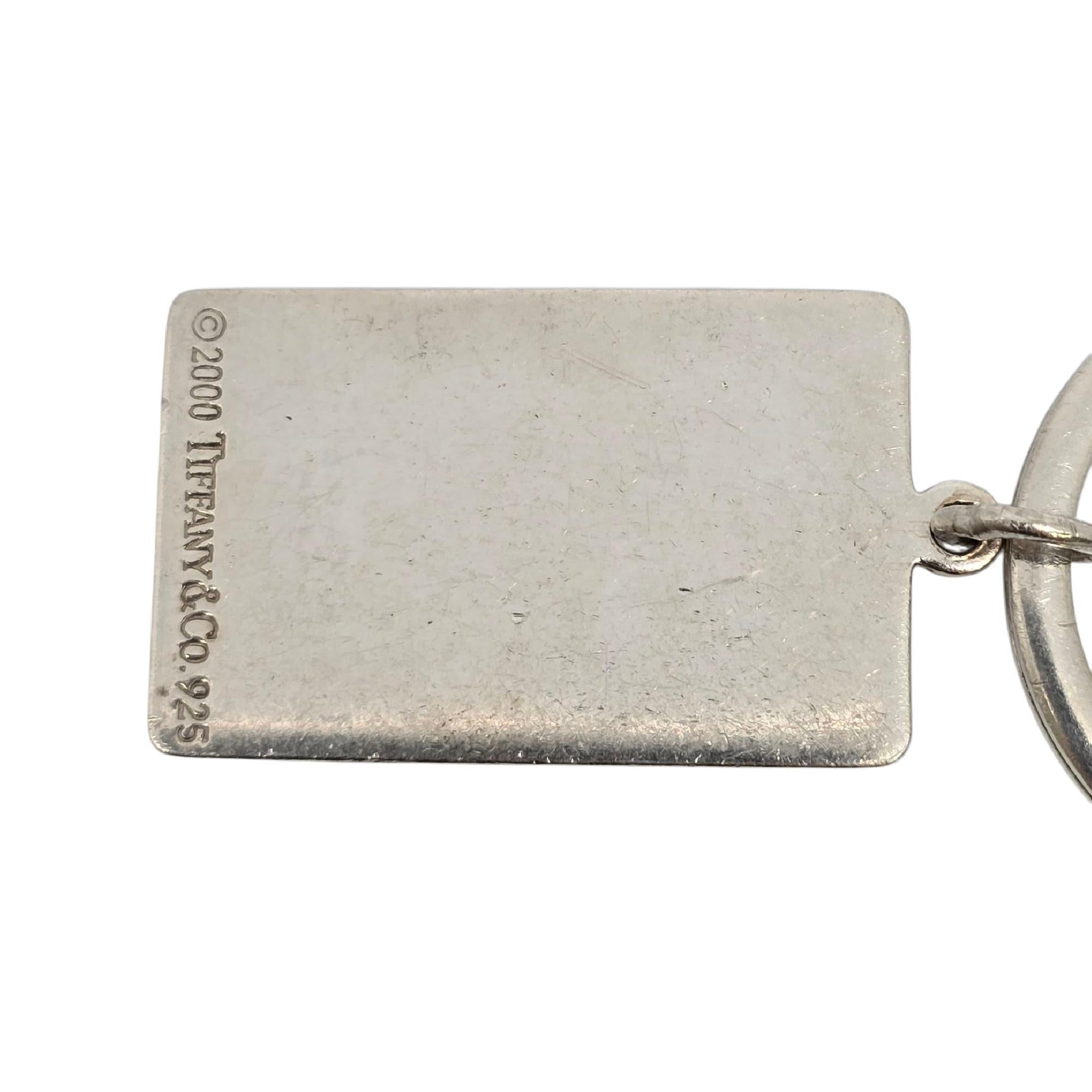 Tiffany & Co Sterling Silver Welcome Mat Keychain/Key Ring #21829 For Sale 3