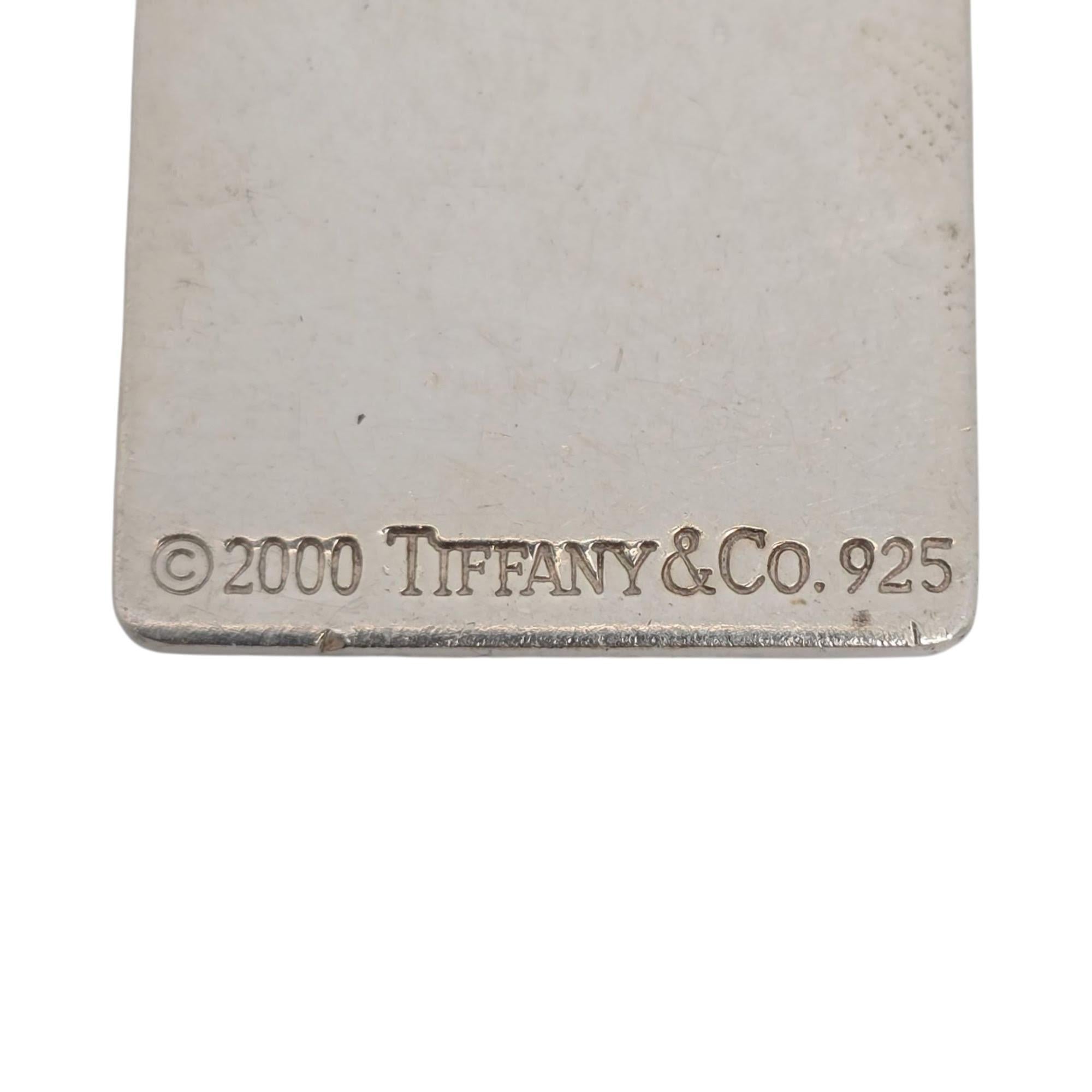 Tiffany & Co Sterling Silver Welcome Mat Keychain/Key Ring #21829 For Sale 5