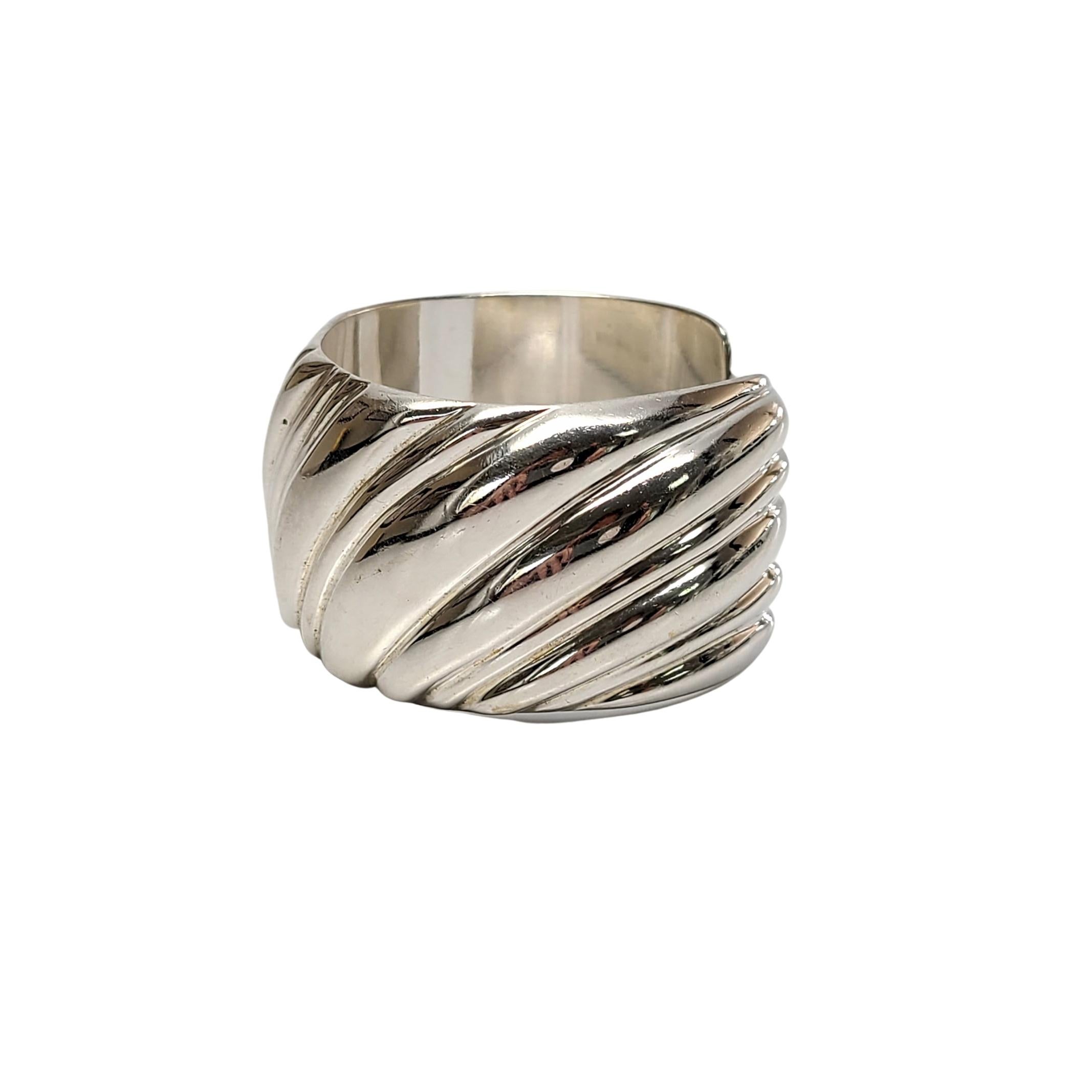 wide silver cuff bracelet