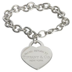 Tiffany & Co. Sterling Silver XL Return To Tiffany Heart Bracelet