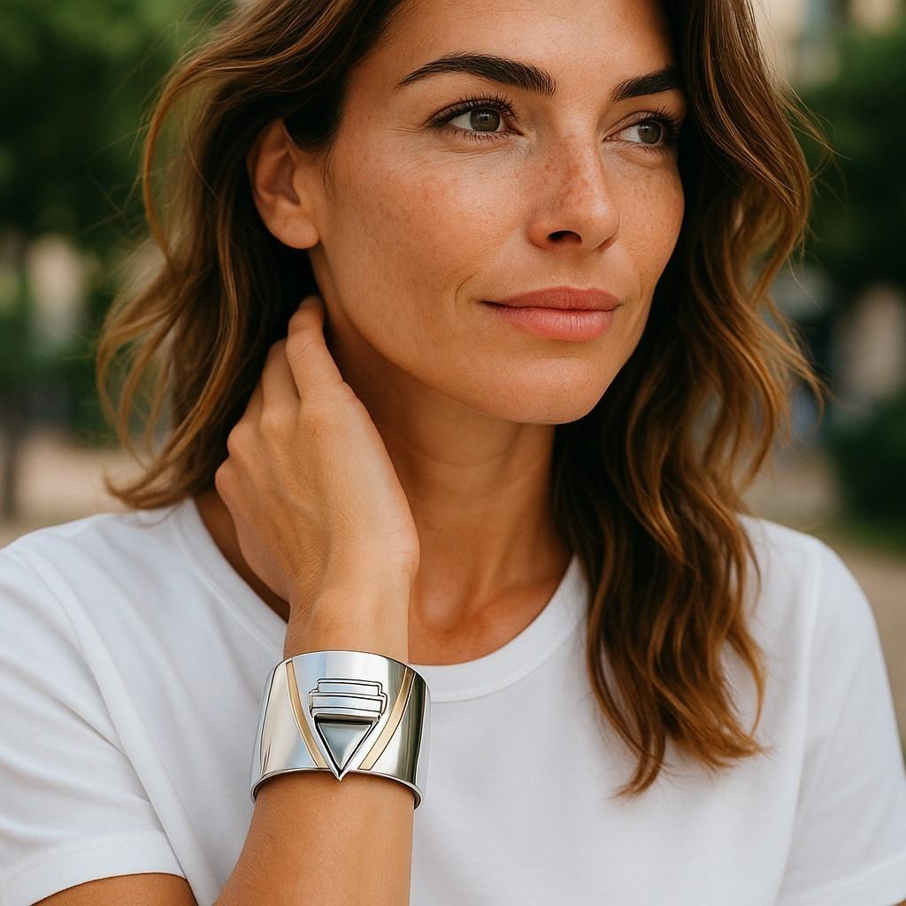 Tiffany and Co. is a luxury jewelry brand known for their exquisite designs and high-quality materials.
Silver and gold jewelry from Tiffany and Co. may feature a combination of sterling silver and 18k or 14k gold, or they may have gold accents on a