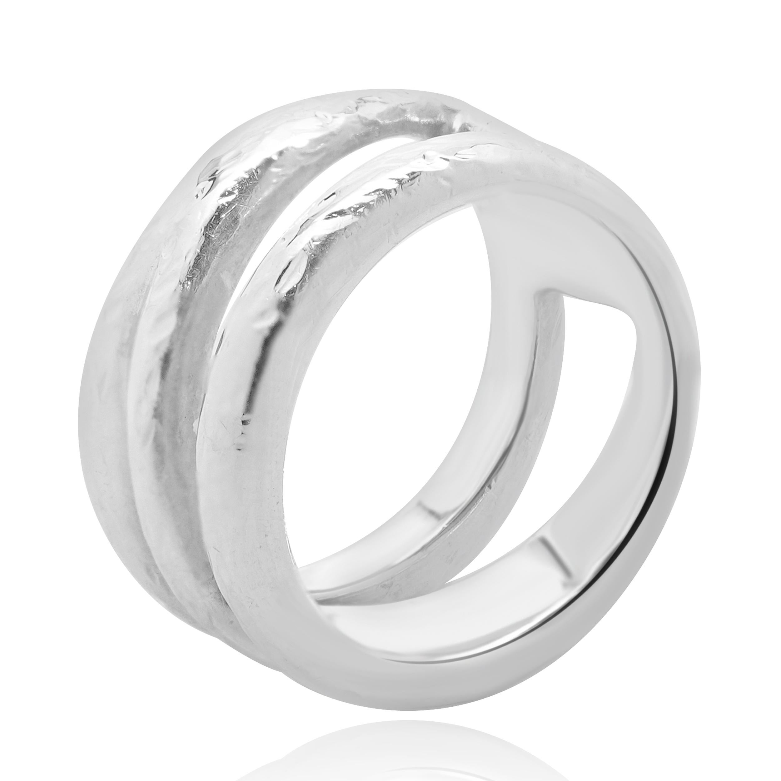 Donna Tiffany & Co. Anello Zig Zag in argento 925 in vendita