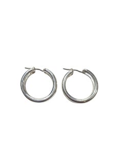 Tiffany & Co. Sterling Silver Zigzag Triple Hoop Huggie Earrings #25225