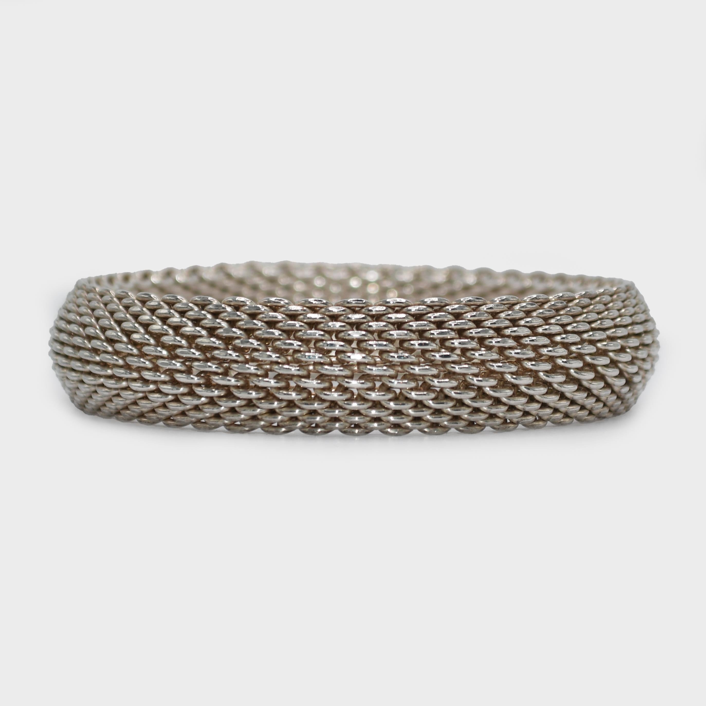 tiffany mesh bracelet silver
