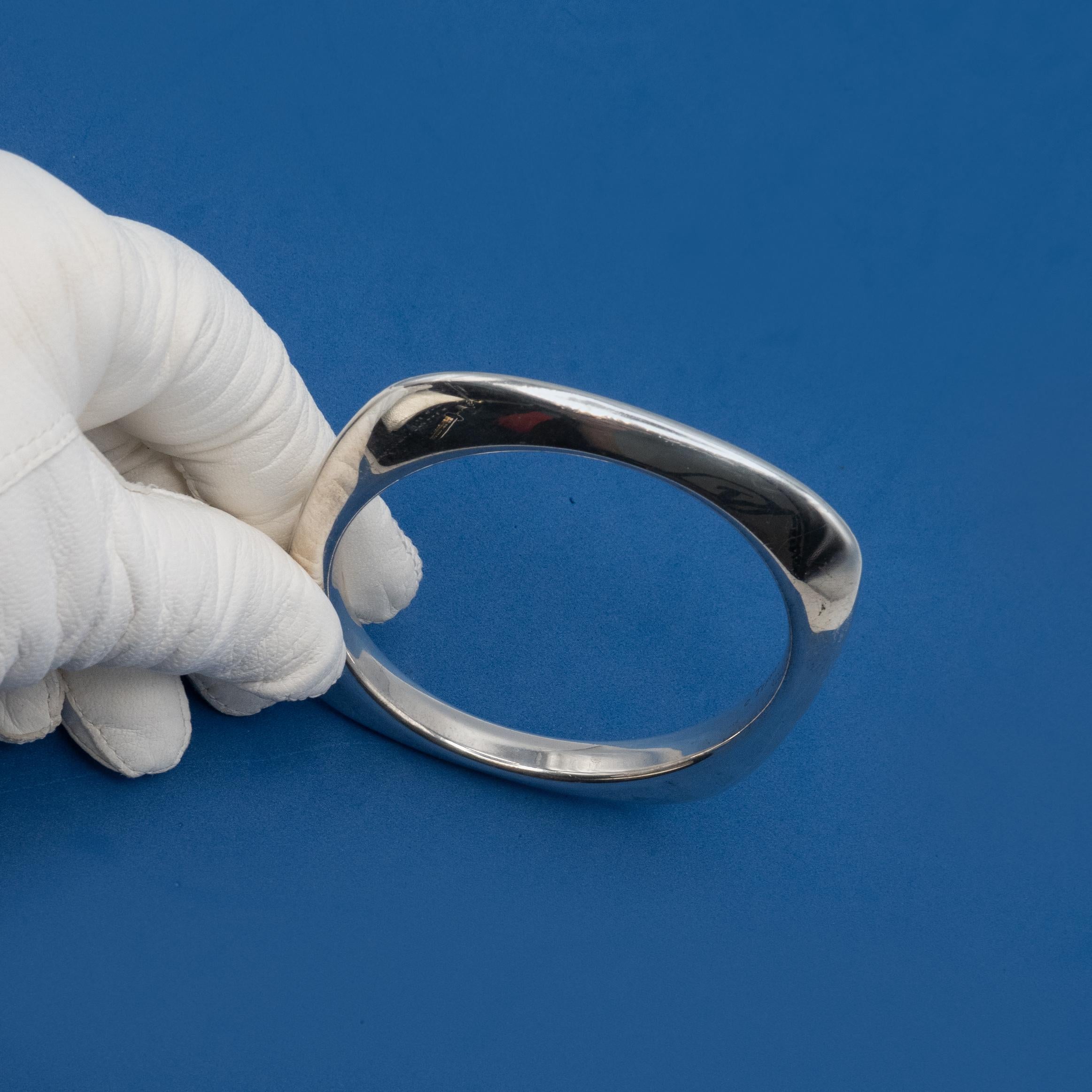 Tiffany & Co. Bracciale quadrato in argento con cuscino in vendita 3
