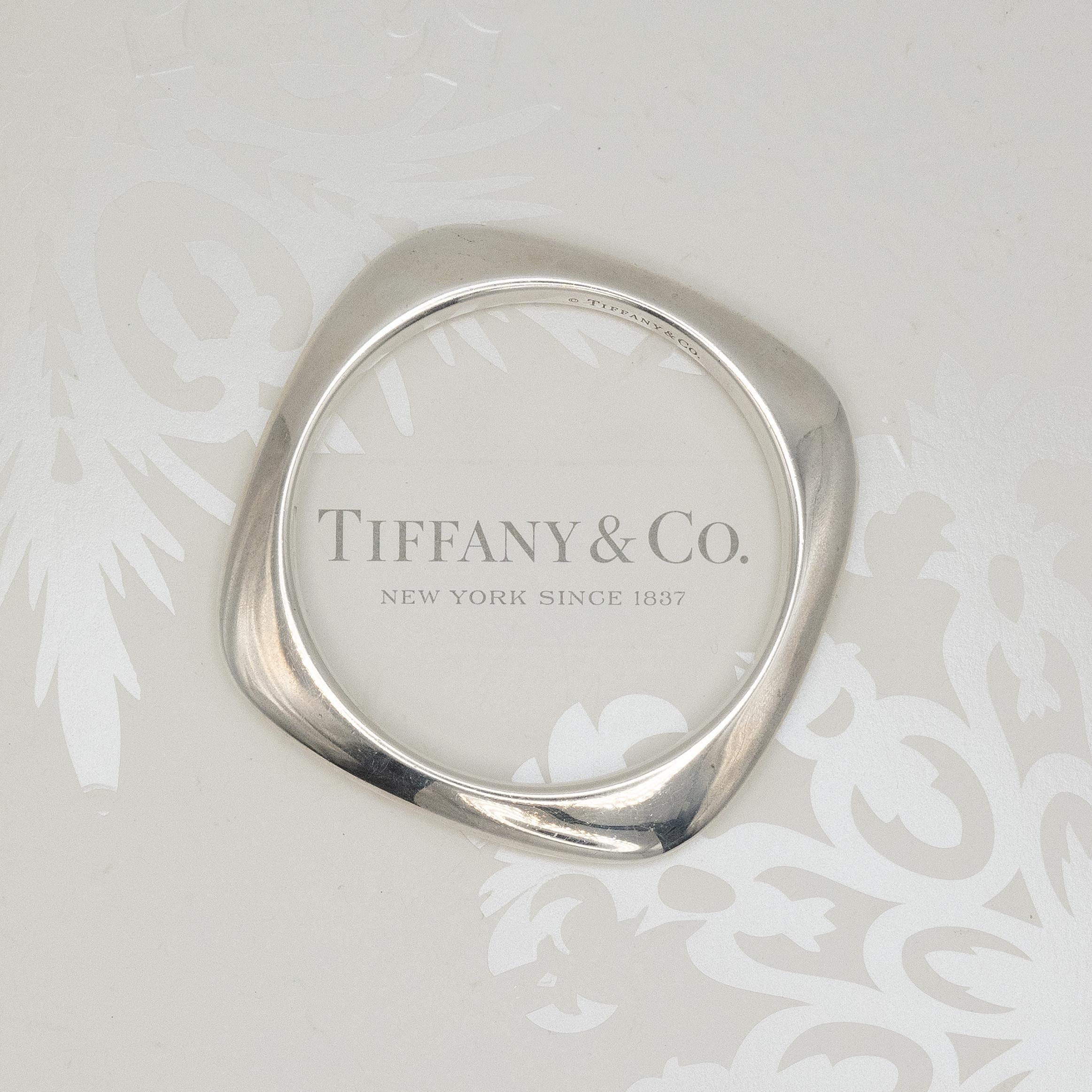 Tiffany & Co. Bracciale quadrato in argento con cuscino in vendita 4