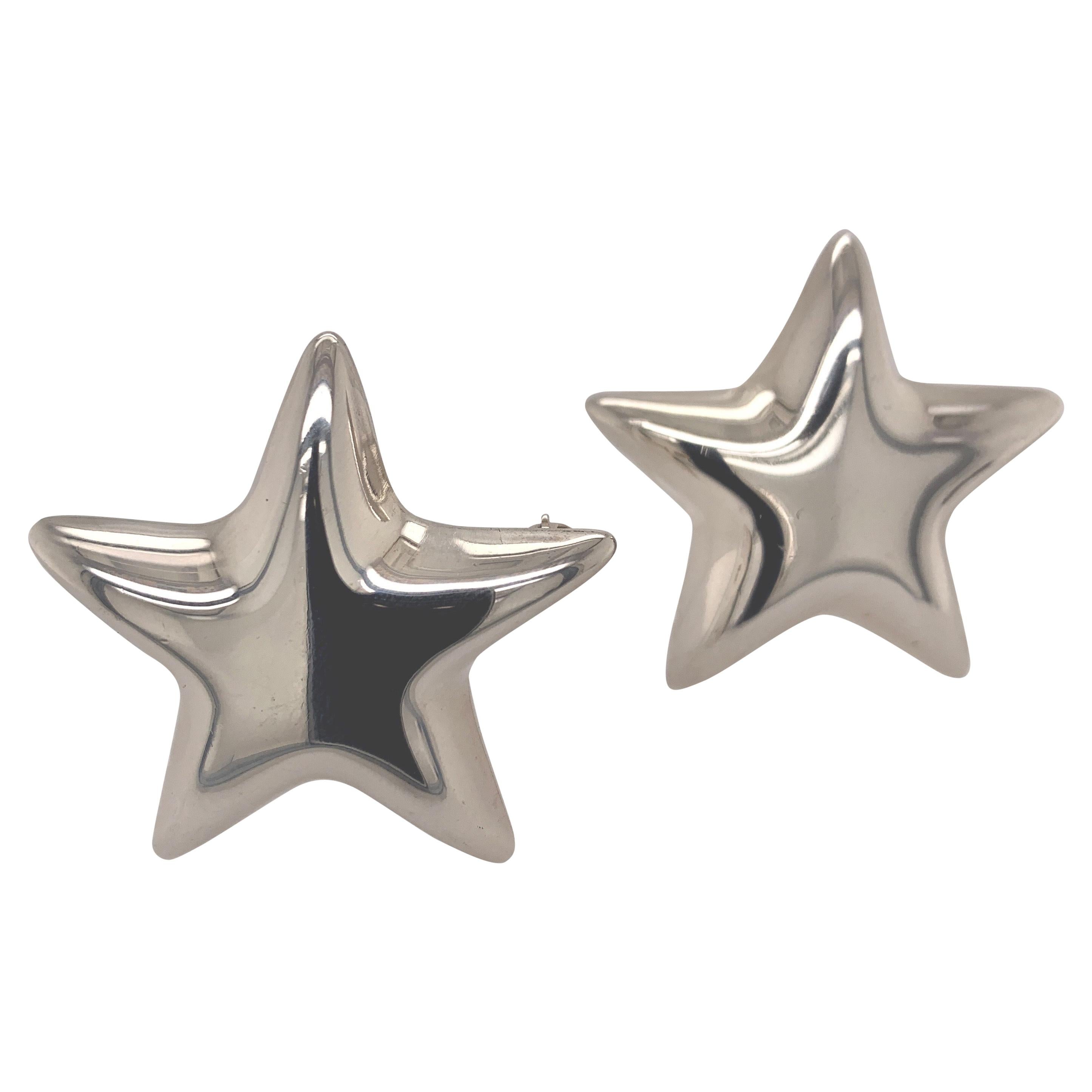 Tiffany & Co. Sterling Star Pins For Sale