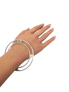 Tiffany & Co. Sterling Sterling Atlas Open Bangle Bracelet #23771