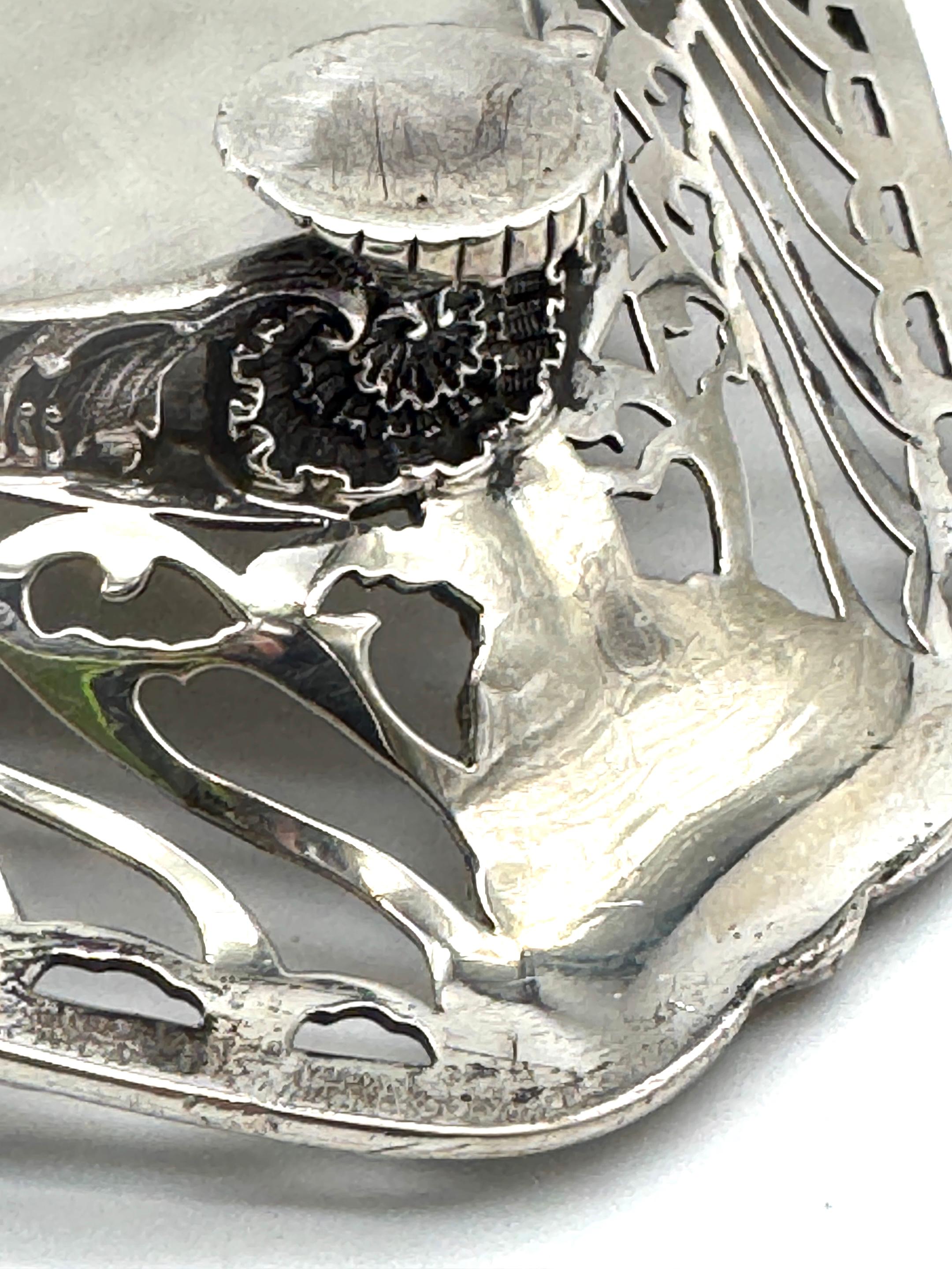 Tiffany & Co. Sterling Tray Grape & Vine Design Influences Paulding Farnham For Sale 4