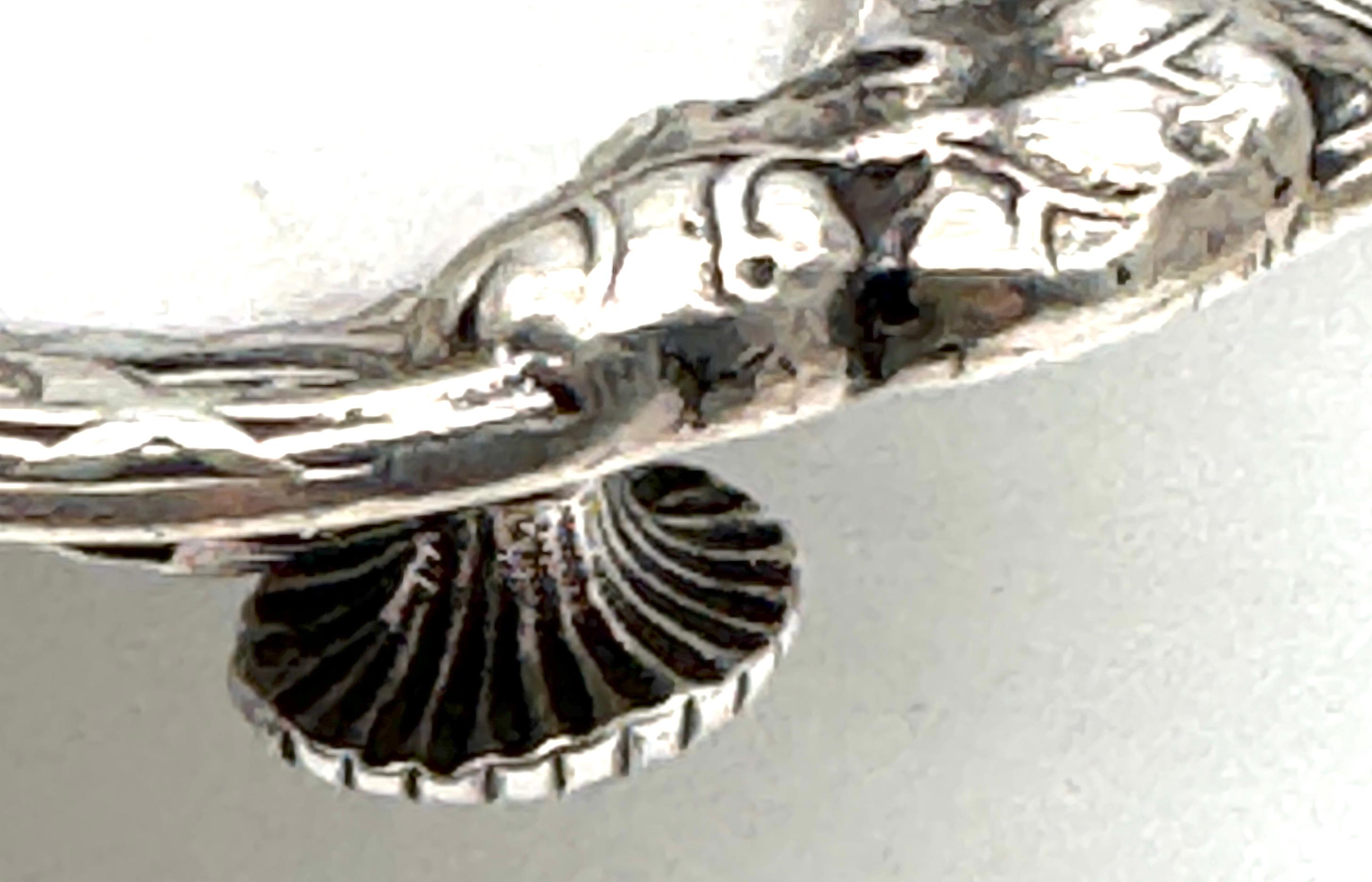 Tiffany & Co. Sterling Tray Grape & Vine Design Influences Paulding Farnham For Sale 10