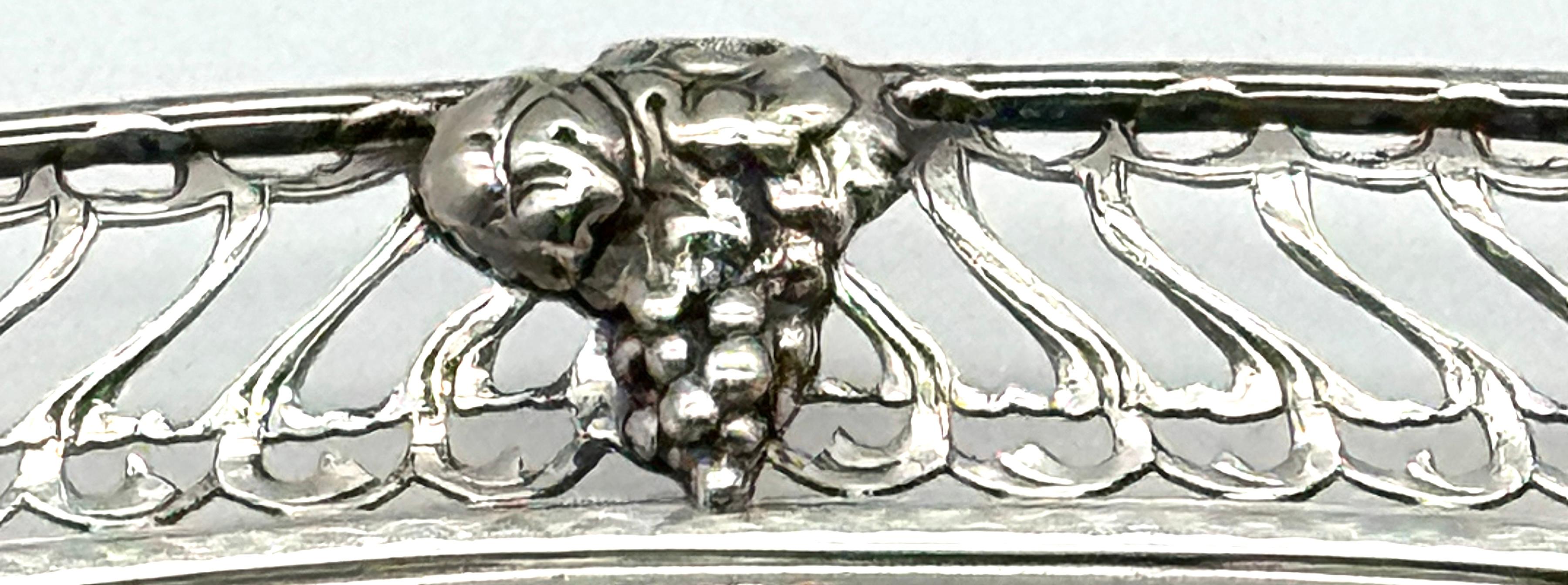 20th Century Tiffany & Co. Sterling Tray Grape & Vine Design Influences Paulding Farnham For Sale