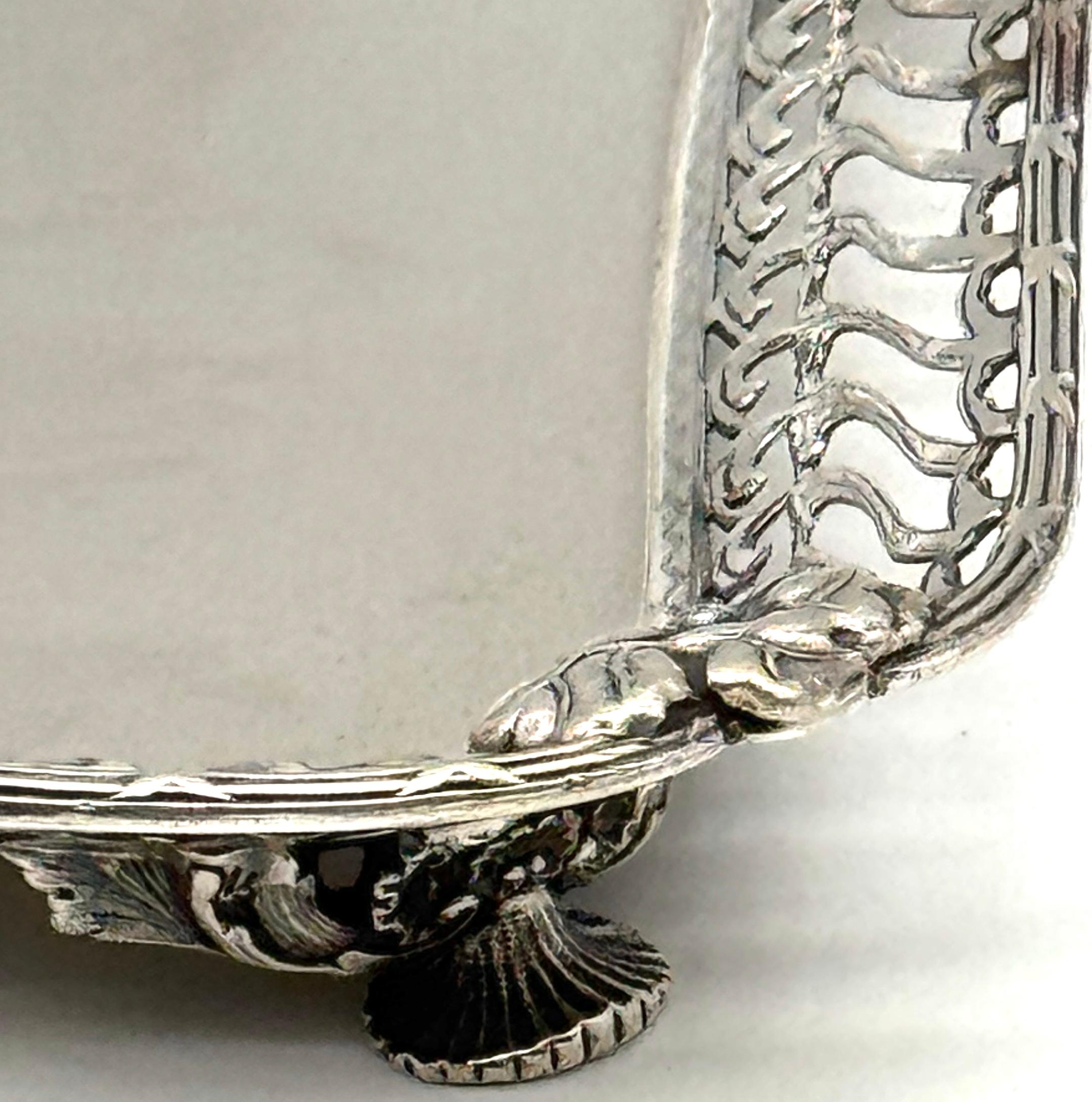 Tiffany & Co. Sterling Tray Grape & Vine Design Influences Paulding Farnham For Sale 1
