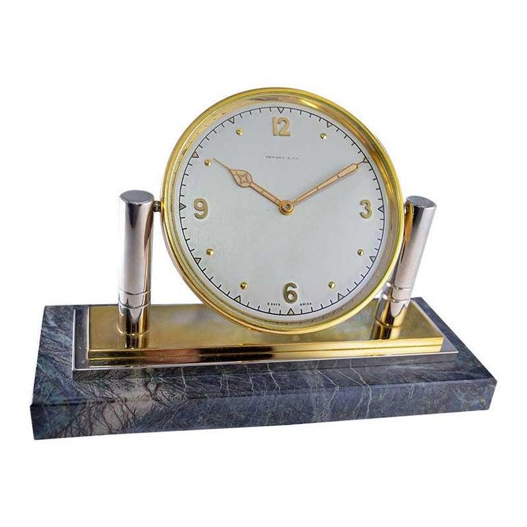 tiffany desk clock value