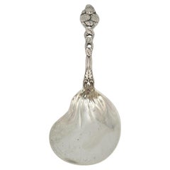 Tiffany & Co Strawberry Sterling Silver Berry Casserole Serving Spoon #20371