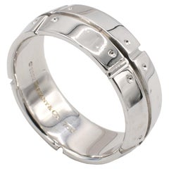 Tiffany & Co. Streamerica 18 Karat White Gold Band Ring