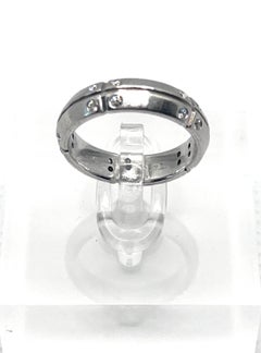 Tiffany & Co. Streamerica 18k White Gold and Diamond Band Ring