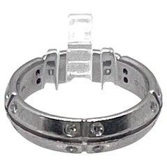 Tiffany & Co. Streamerica 18k White Gold and Diamond Band Ring