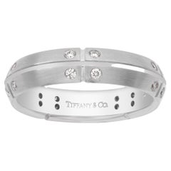 Tiffany & Co. Streamerica Band with Diamonds 0.20 Carat in 18k White Gold