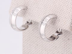 Tiffany & Co. Streamerica Diamond 18K White Gold Hoop Earrings