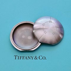 Tiffany & Co. Streamerica Perisphere Stainless Steel Trinket Pill Box