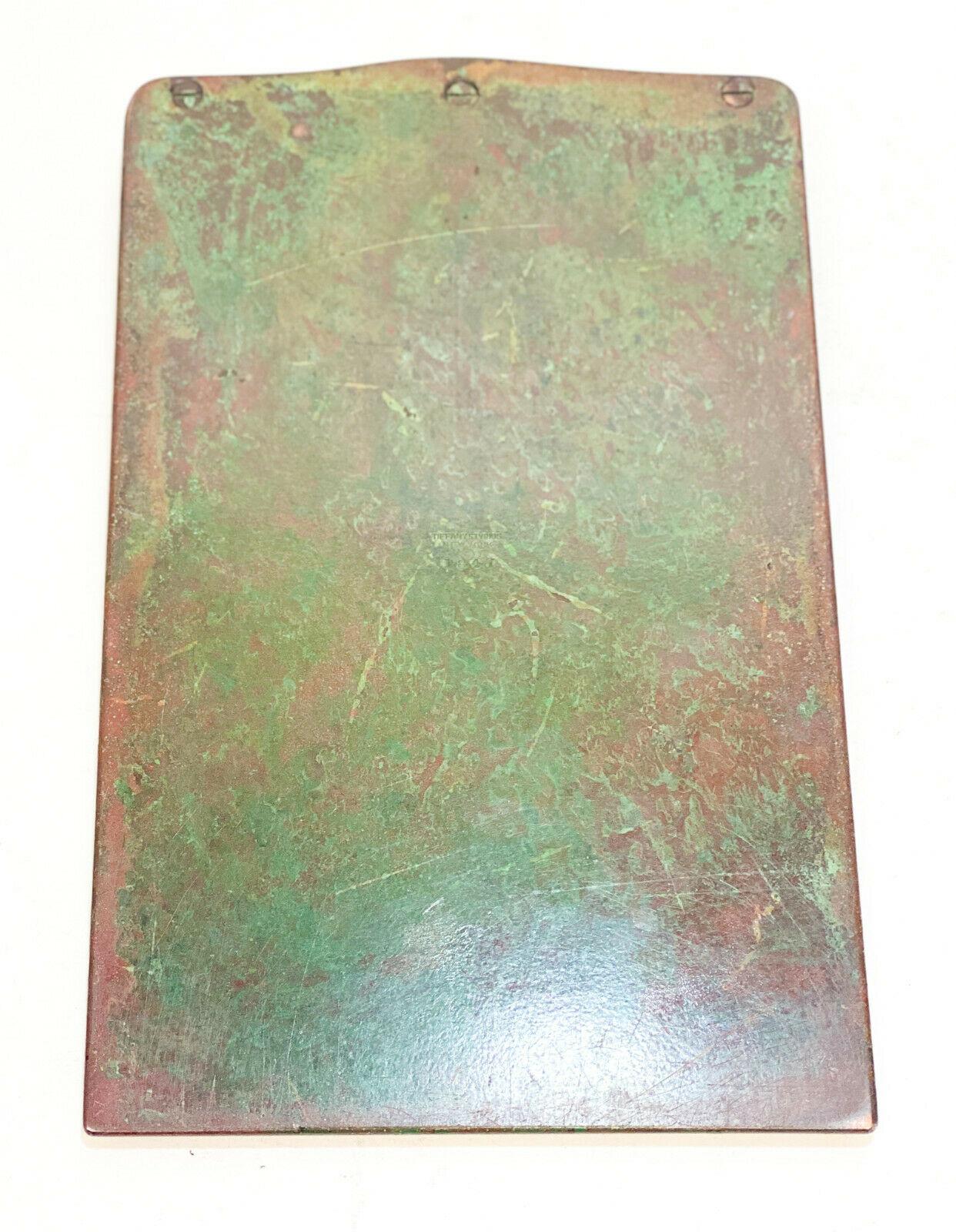 Tiffany & Co. Studios New York Bronze Note Pad in Nautical In Good Condition For Sale In Pasadena, CA