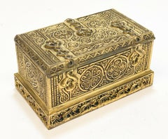 Tiffany & Co. Studios New York Gilt Bronze Inkwell Box in Venetian #1641