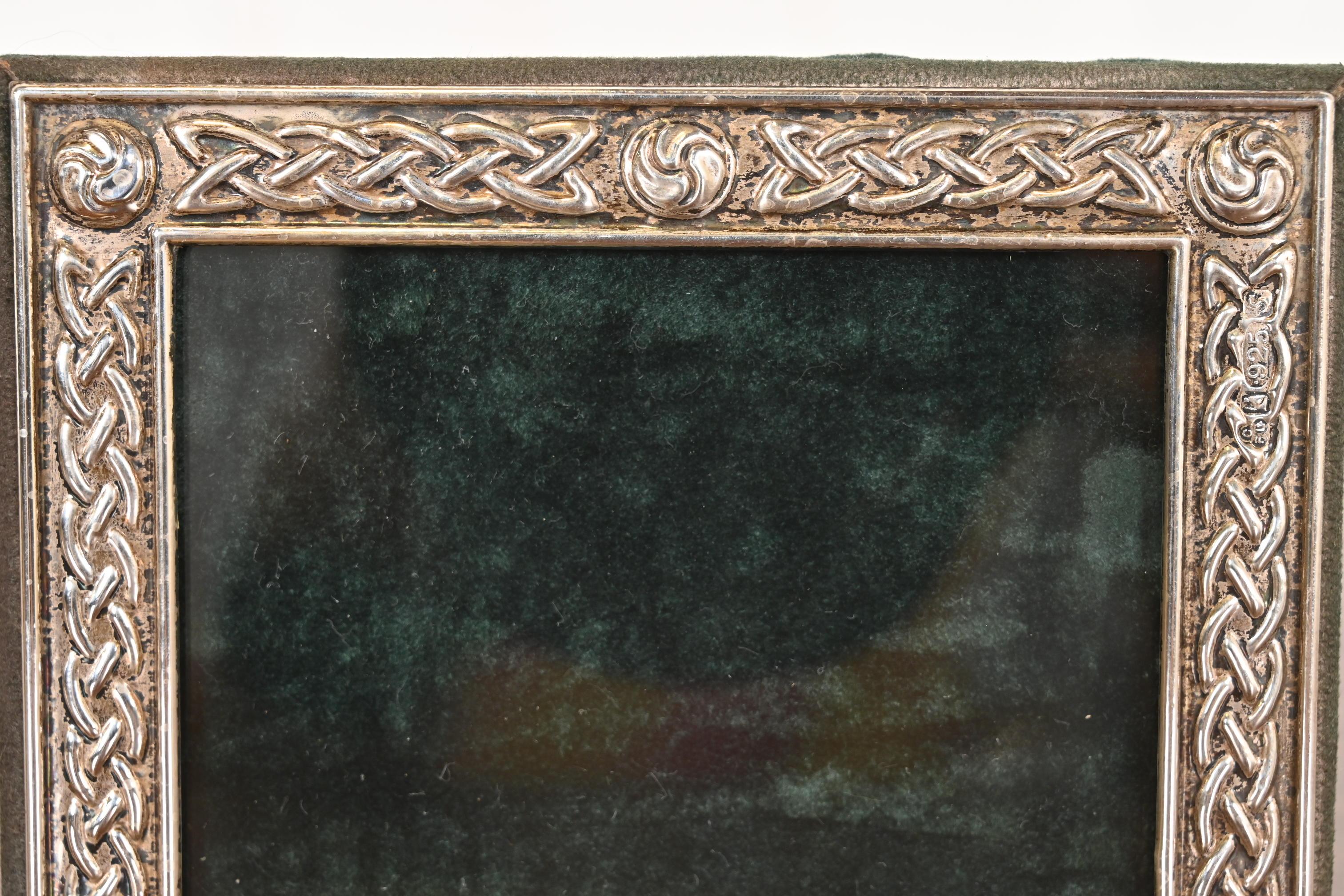 Tiffany & Co. Style Celtic Knot Sterling Silver Picture Frame For Sale 1