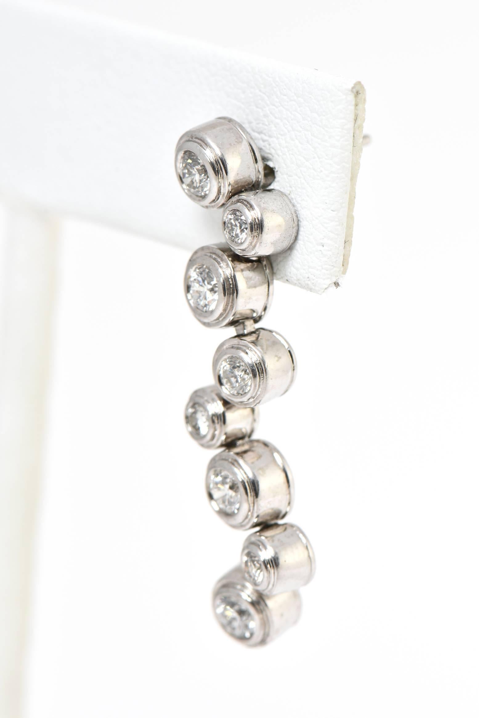 diamond bubble earrings