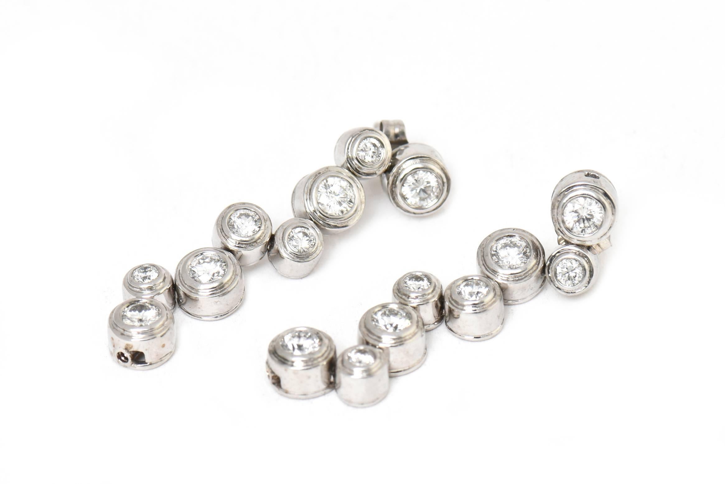 bubble diamond earrings