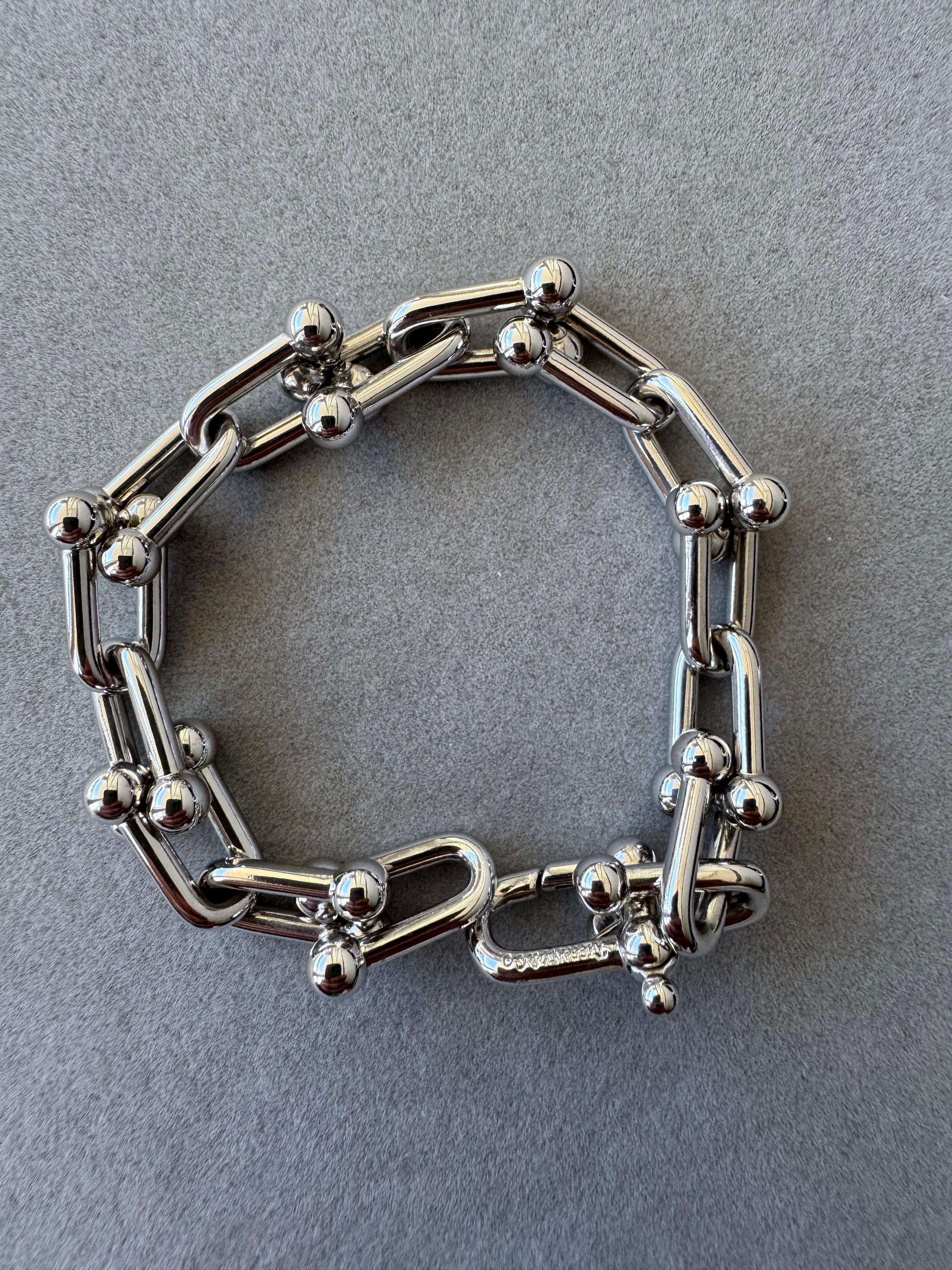 Tiffany & Co. Großes Gliederkette-Armband im Stil von Hardware Sterlingsilber 925 (Moderne)