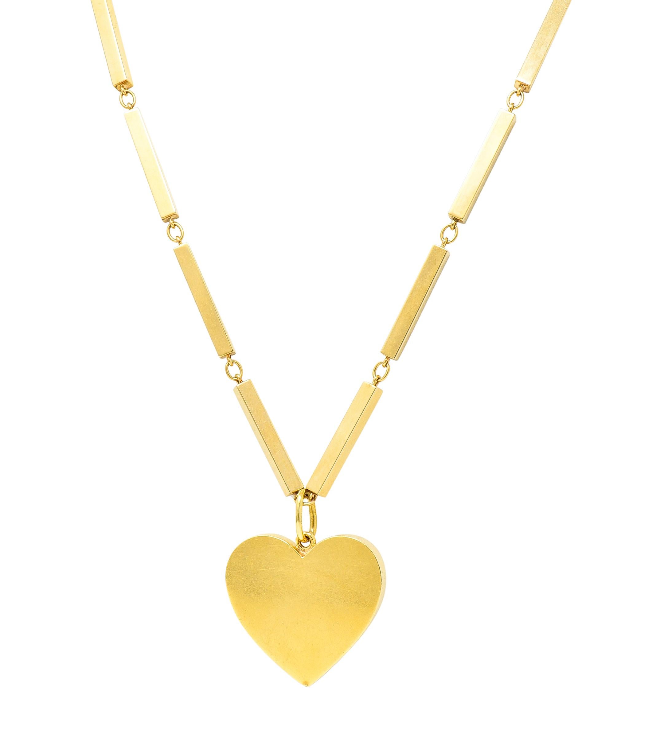 tiffany necklace heart gold