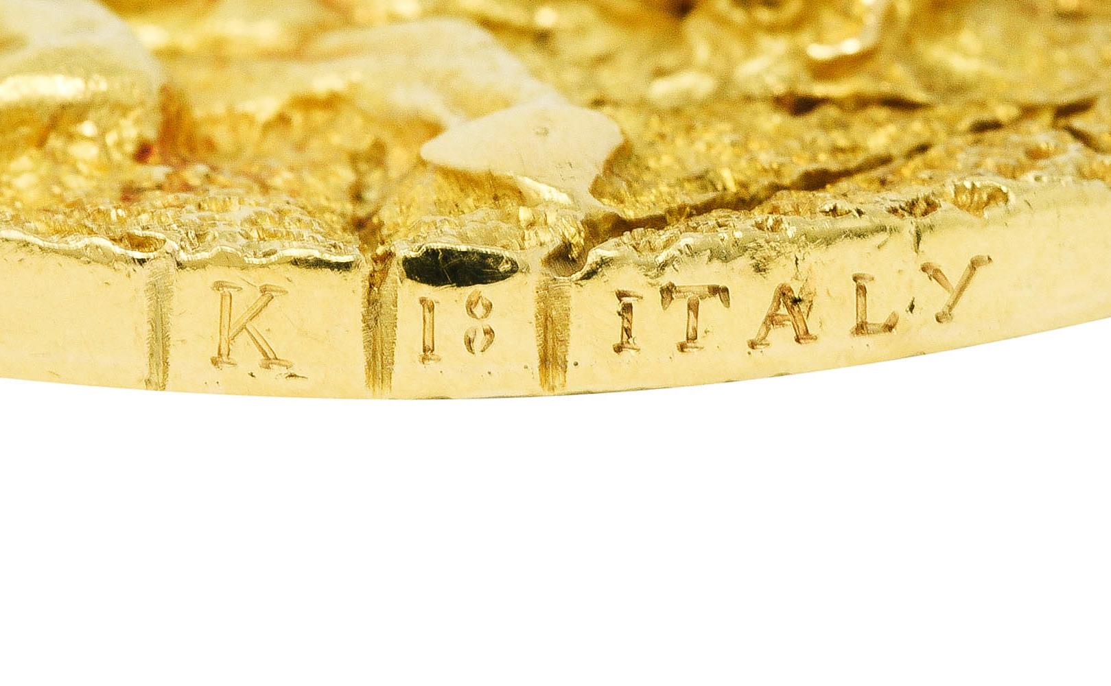 Contemporary Tiffany & Co. Substantial Vintage 18 Karat Gold Taurus Zodiac Medallion Pendant