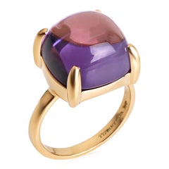 Tiffany & Co. Sugar Stack Amethyst Ring in 18k Yellow Gold