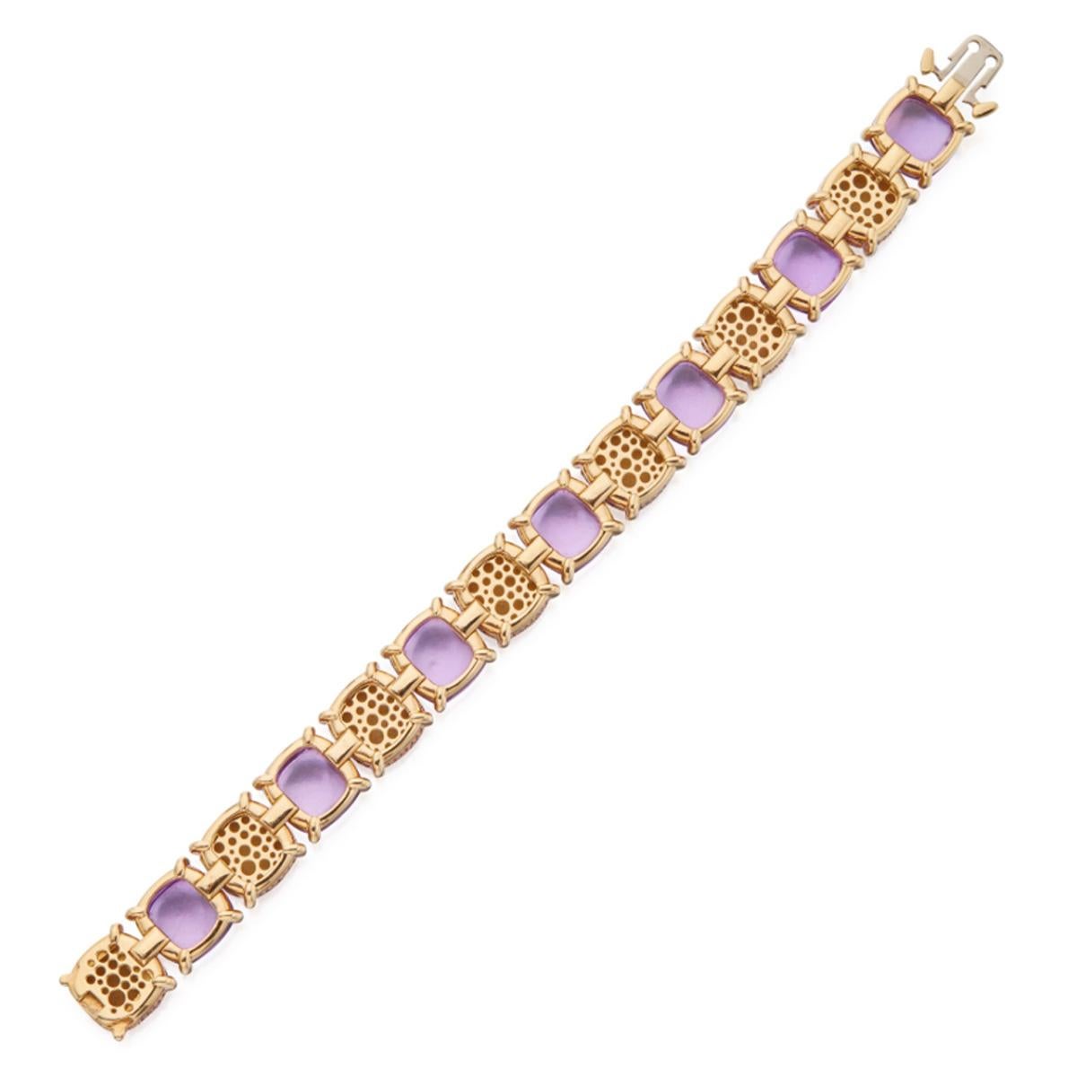 Tiffany & Co. Sugar Stacks Amethyst-Armband (Cabochon) im Angebot