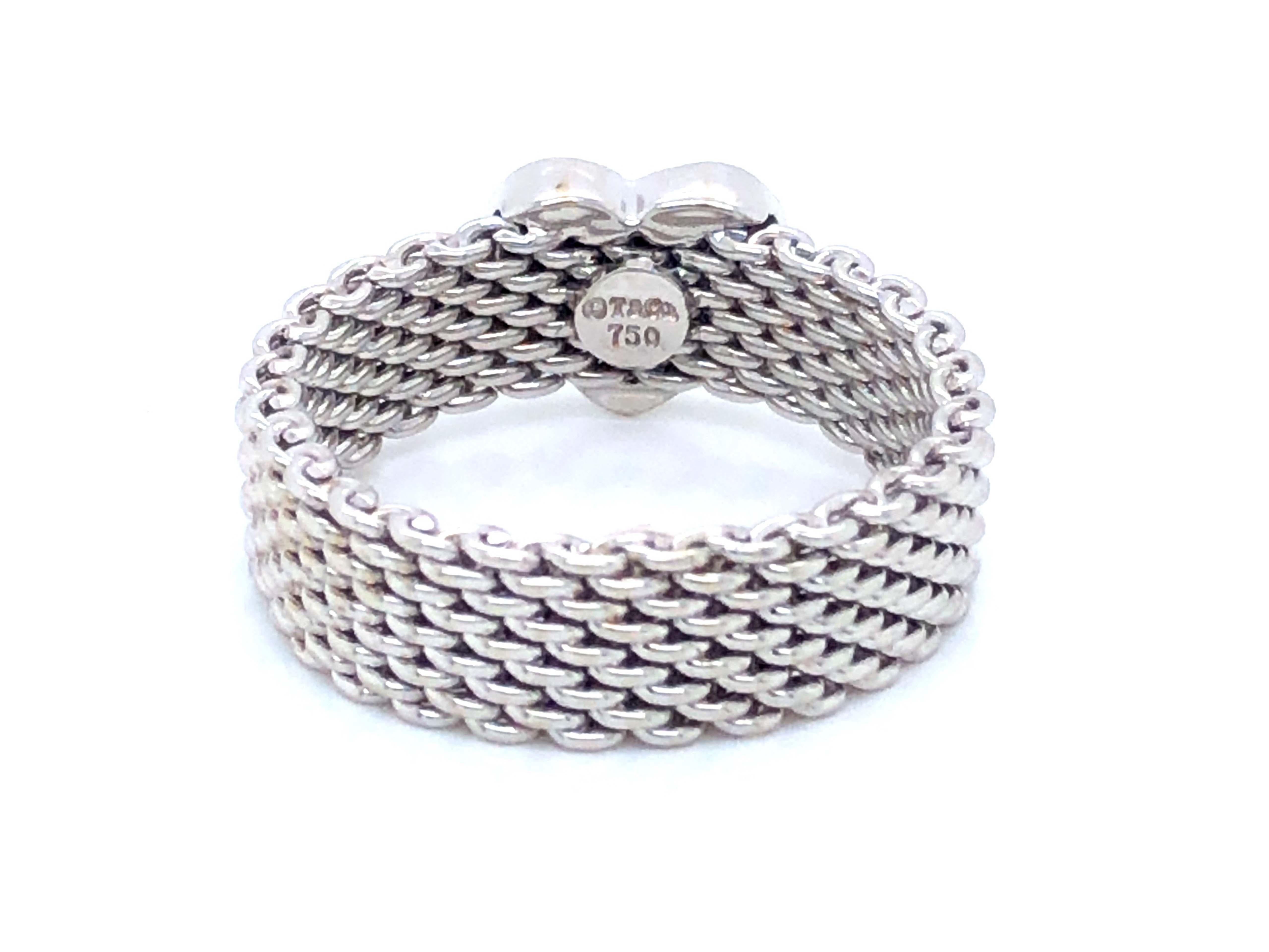 Tiffany & Co. Summerset Diamond Heart Ring in 18k White Gold 2