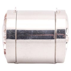 Tiffany & Co. Sun Moon Sterling Silver 2 Sided Cylinder Pill Box Case